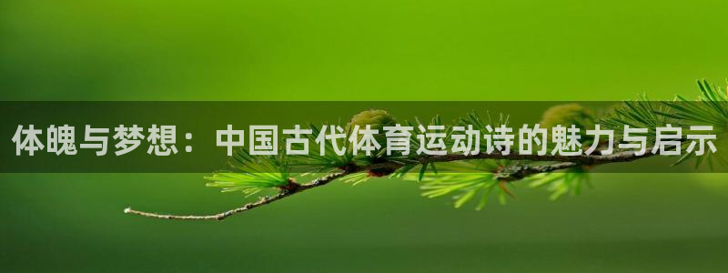 MK体育官方正版app新能源:体魄与梦想:中国古代体育运动诗